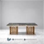 Model Meja Makan Marmer Untuk 6 Kursi Royal Steel Furniture