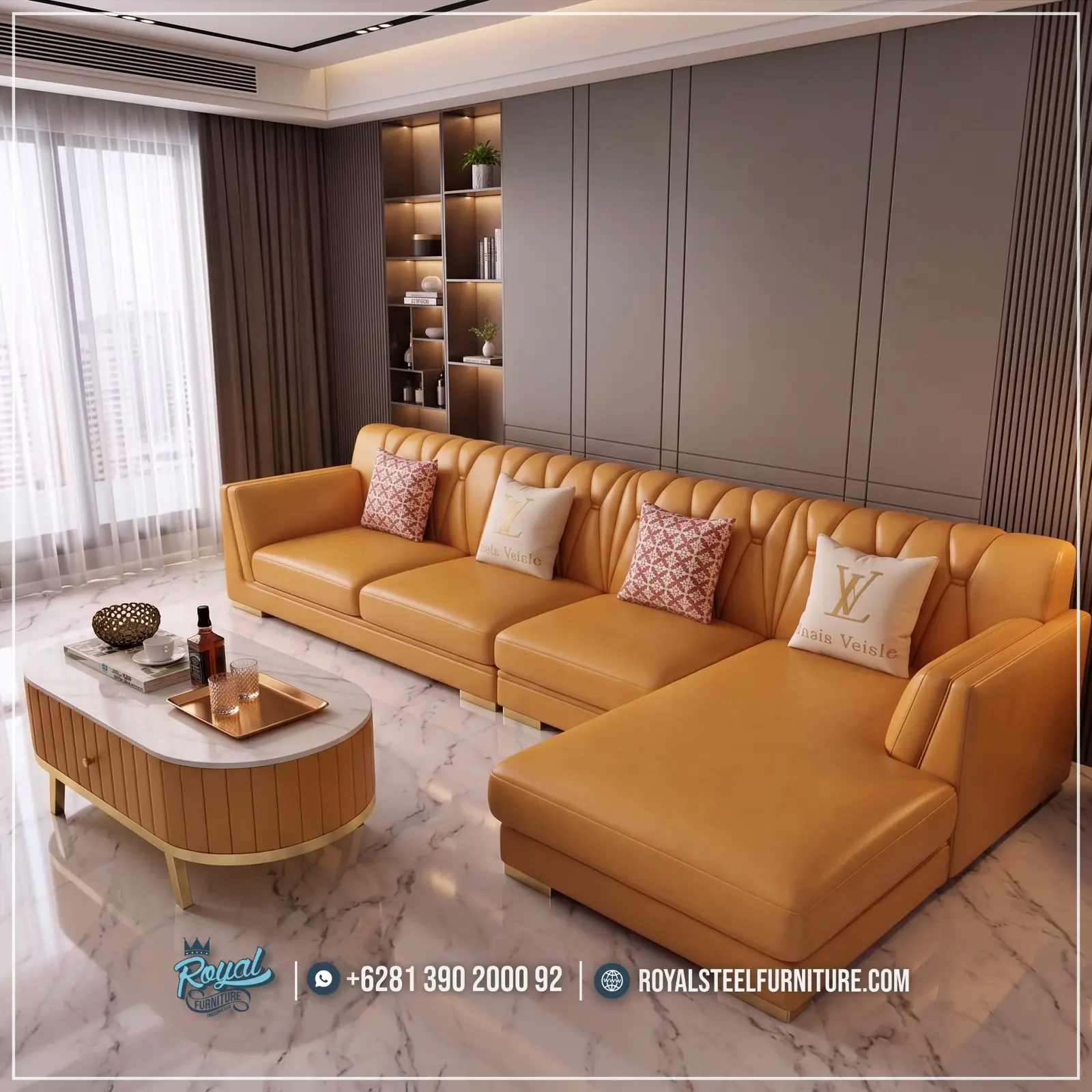 Sofa Stainless Minimalis Model Sudut Sofa Stainless Minimalis Model Sudut