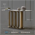 Dimension Catalina Style Console Table Mewah Stainless Modern