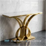 Gaya Meja Konsul Minimalis Modern Stainless Gold Best Seller