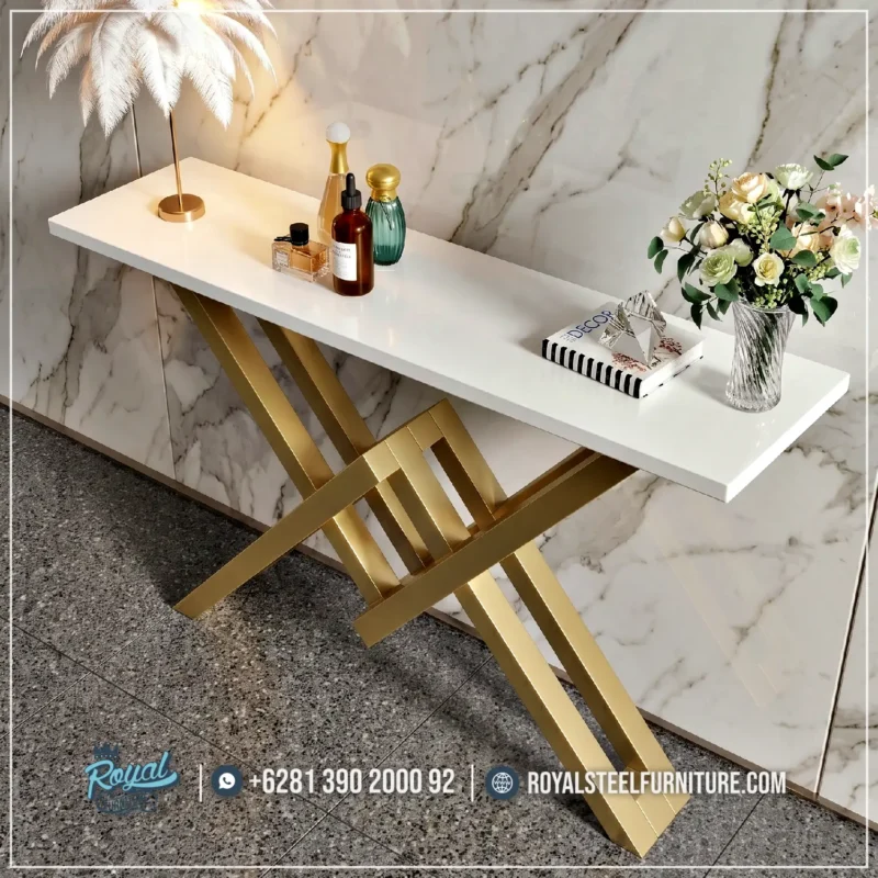 Jual Meja Konsul Minimalis Jepara Luxury Industial Style