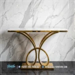 Meja Konsul Minimalis Modern Stainless Gold Best Seller