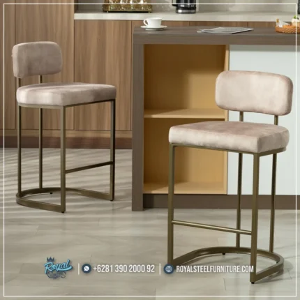 Barstools Kursi Mini Bar Modern Stainless Mewah