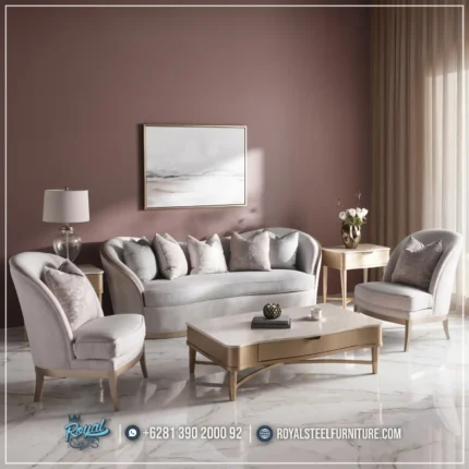 Set Sofa Modern Mewah Ruang Tamu Minimalis Eropa